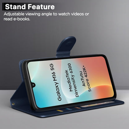 Blue Wallet wallet flip cover for Samsung M16 5G – Pikkme – photo 3