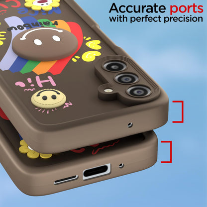 Pikkme brown Soft Silicone mobile back cover for Samsung M17/A17/F17 5G – photo 4