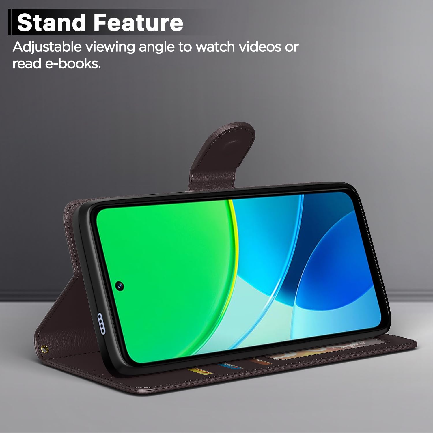 Coffee Wallet mobile flip cover for Vivo Y19s – Pikkme – photo 3