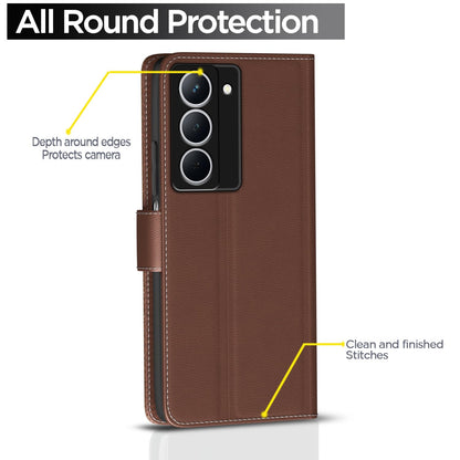 Realme Narzo 80x/P3x/14X 5G Wallet wallet flip cover in tan by Pikkme – photo 4