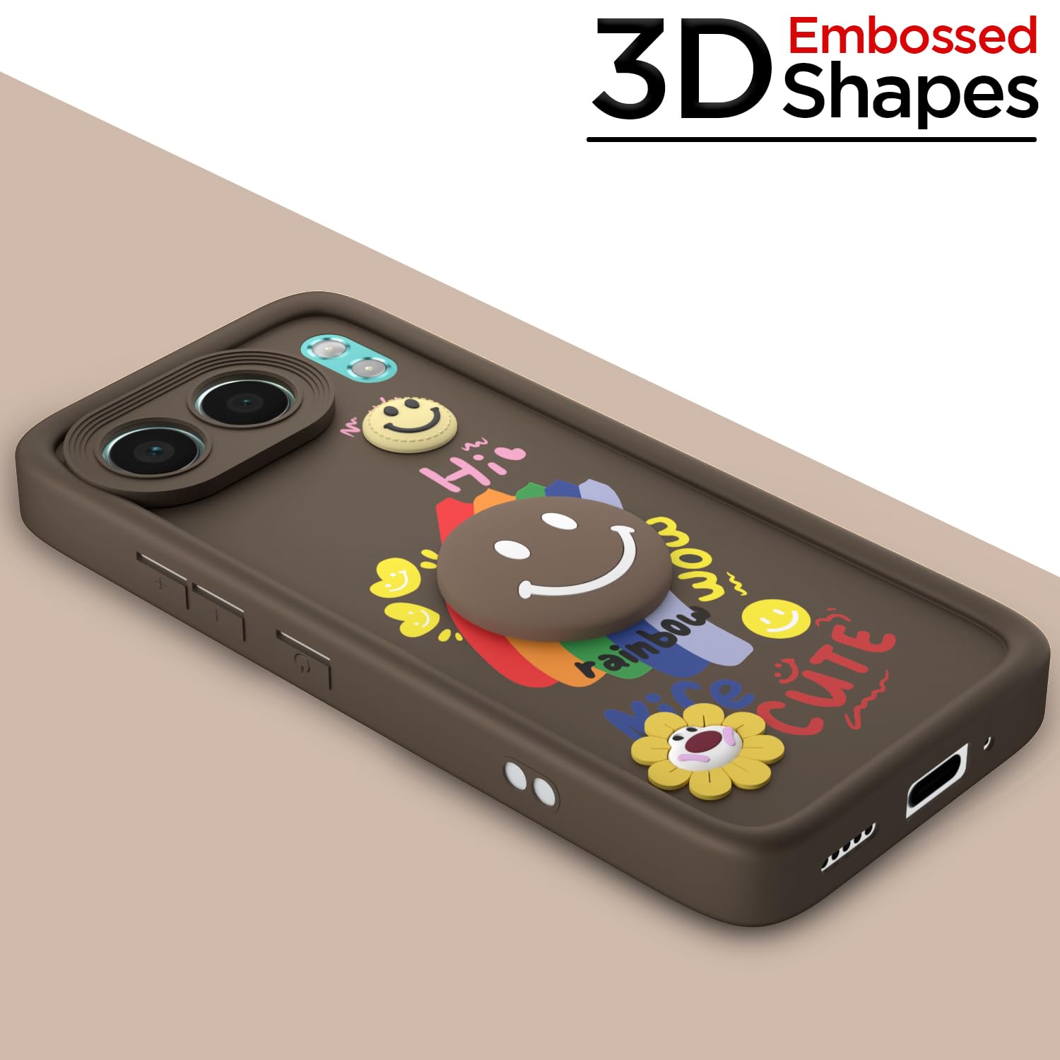 Pikkme brown Soft Silicone phone cover for OnePlus Nord 4 5G – photo 3
