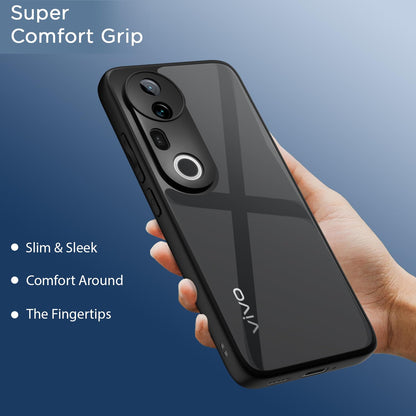 Pikkme Vivo T4 Ultra 5G Eagle 2 Shockproof Sleek Hybrid Armor Back Cover (Black)