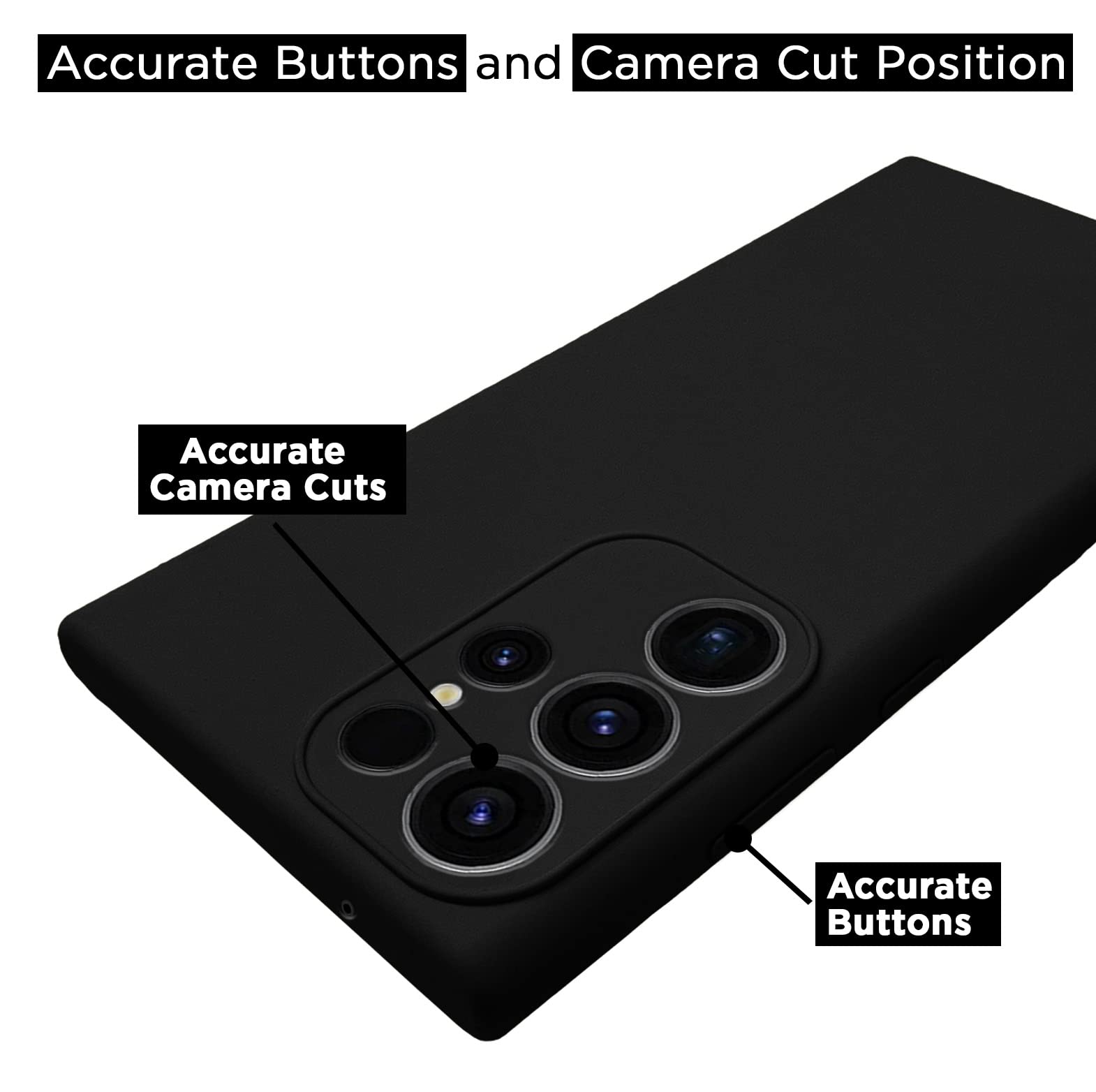 Samsung S23 Ultra 5G Soft Silicone back cover in black by Pikkme – photo 3