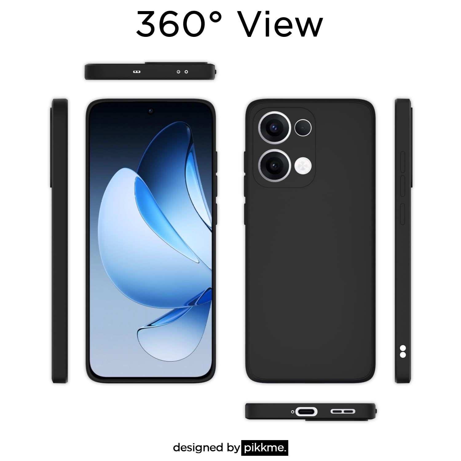 Pikkme black phone cover for OPPO Reno 13 5G – photo 4