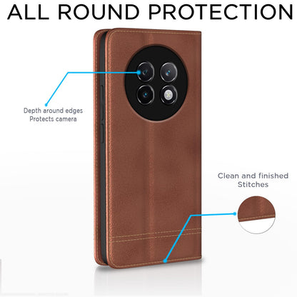 Pikkme brown mobile flip cover for Realme 13 Plus 5G/P1 – photo 4