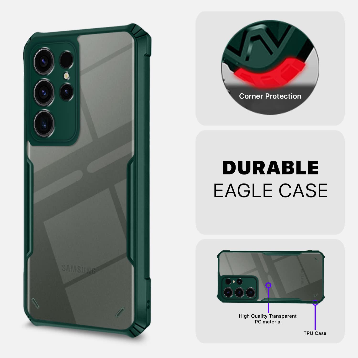 Samsung S23 Ultra 5G mobile cover in green by Pikkme – photo 5