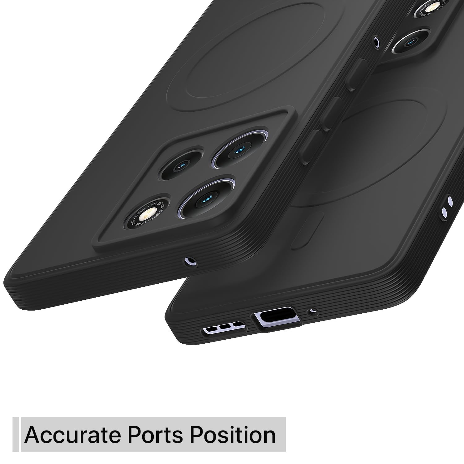 Moto G86 Power 5G back cover in black by Pikkme – photo 4