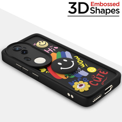 Vivo T4 Ultra 5G Soft Silicone phone cover in black by Pikkme – photo 3