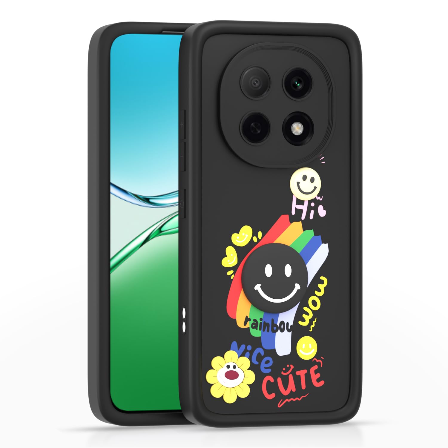 Pikkme black mobile cover for Oppo F29 Pro 5G