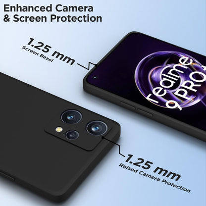 Pikkme Realme 9 Pro Plus 5G/9 4G black mobile back cover – photo 2