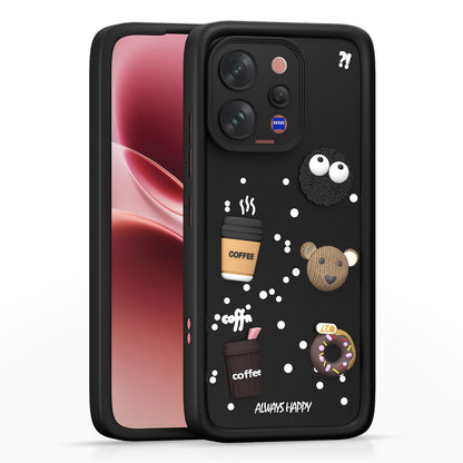Pikkme black back cover for Vivo V70 5G/3D