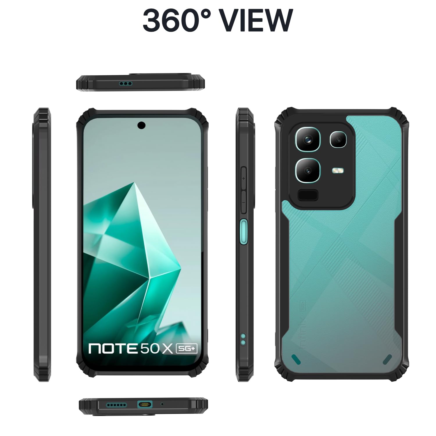 Pikkme black back cover for Infinix Note 50x 5G Ultra – photo 3