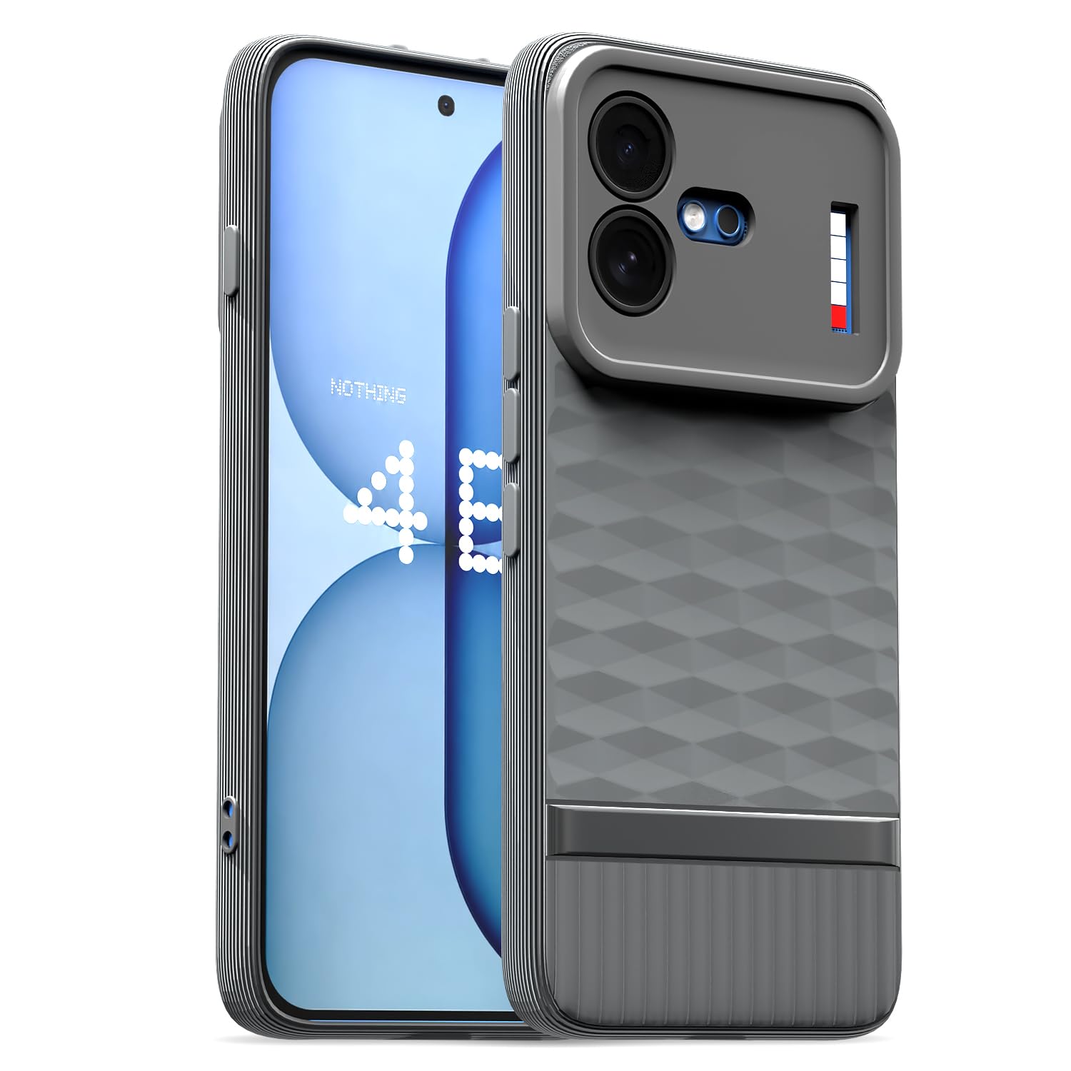 Grey mobile back cover for Nothing Phone 4b 5G – Pikkme
