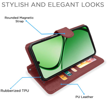 Brown Wallet flip cover for Realme C63 4G – Pikkme – photo 3