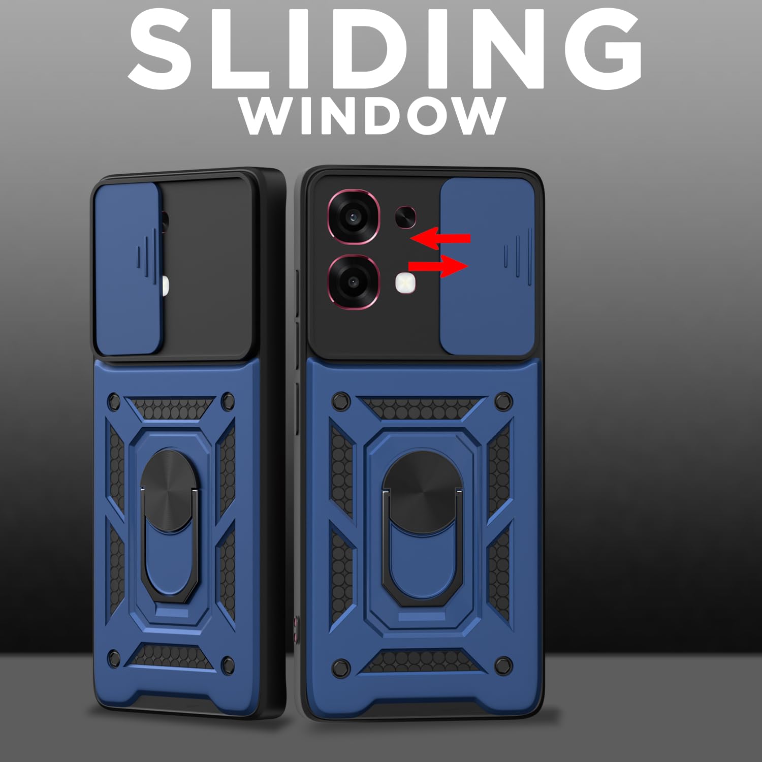 Pikkme Oppo F31 5G/F33 5G/360 D10 Camera Shield blue mobile back cover – photo 2