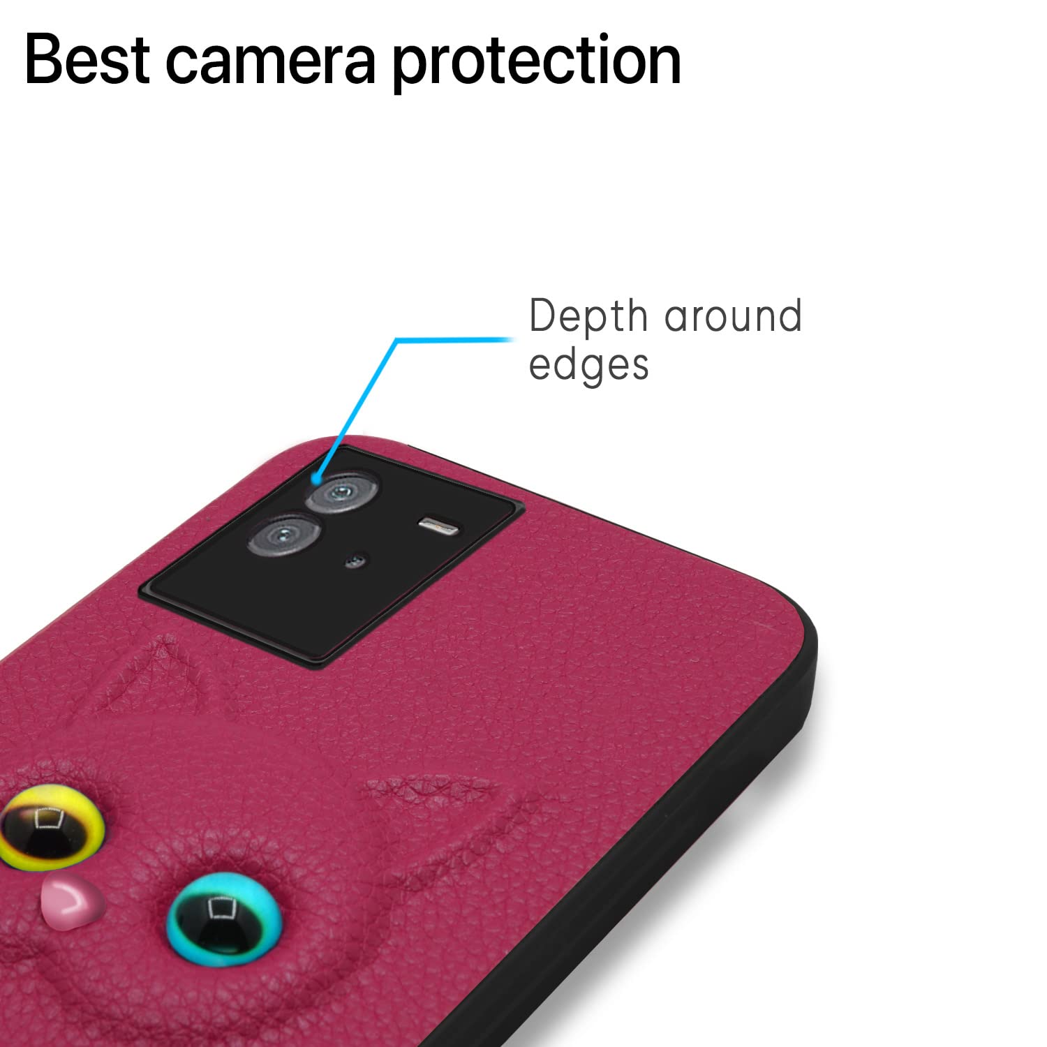 Pikkme iQOO Neo 6 5G Cat pink mobile cover – photo 6