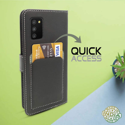 Pikkme Samsung M02s/F02s/A02s grey wallet flip cover – photo 5