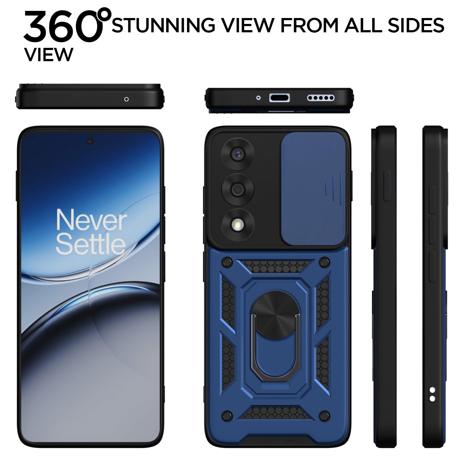 OnePlus Nord 5 5G D10 Camera Shield mobile back cover in blue by Pikkme – photo 5