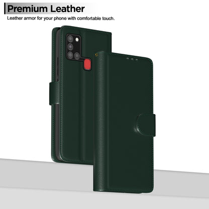 Samsung A21s wallet flip cover in green by Pikkme – photo 2