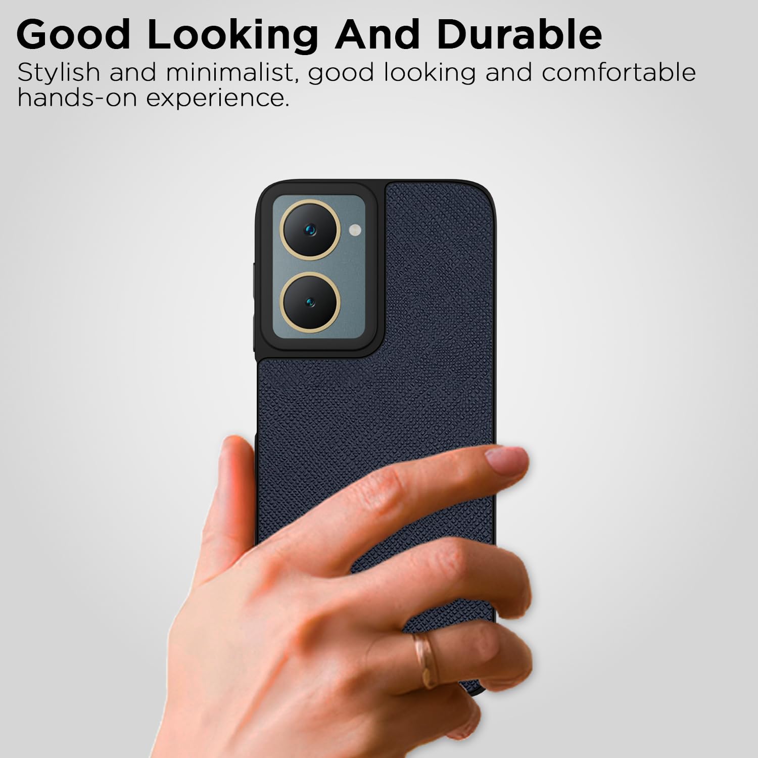 iQOO Z9 Lite 5G/Vivo T3 Lite 5G/Vivo Y18/Y18e/Y03 Leatherback back cover in blue by Pikkme – photo 7