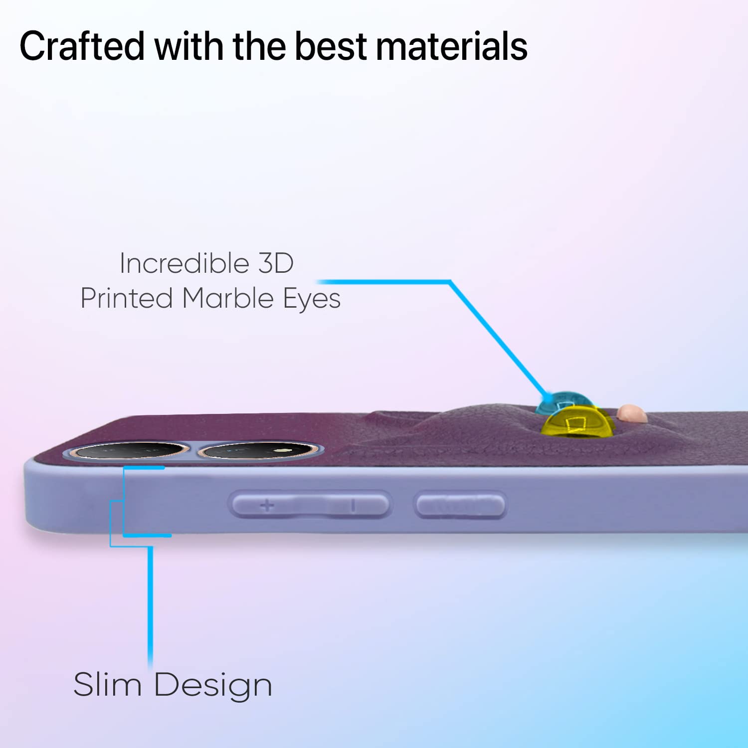 Pikkme Vivo Y100 Kitty Back Cover (Purple)