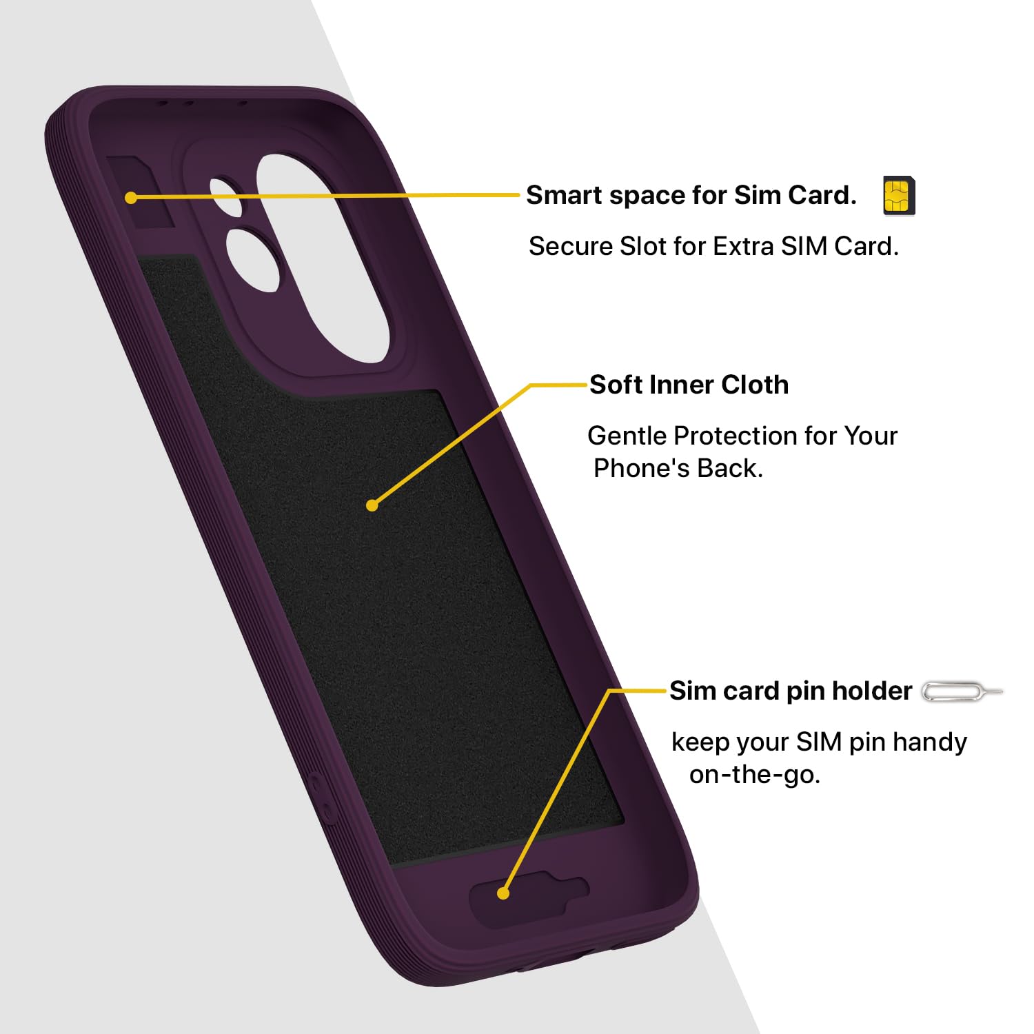 Purple MagSafe back cover for Oppo Reno 15 Pro Mini 5G – Pikkme – photo 6