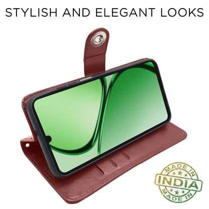 Pikkme brown flip case for Realme C63 4G – photo 3