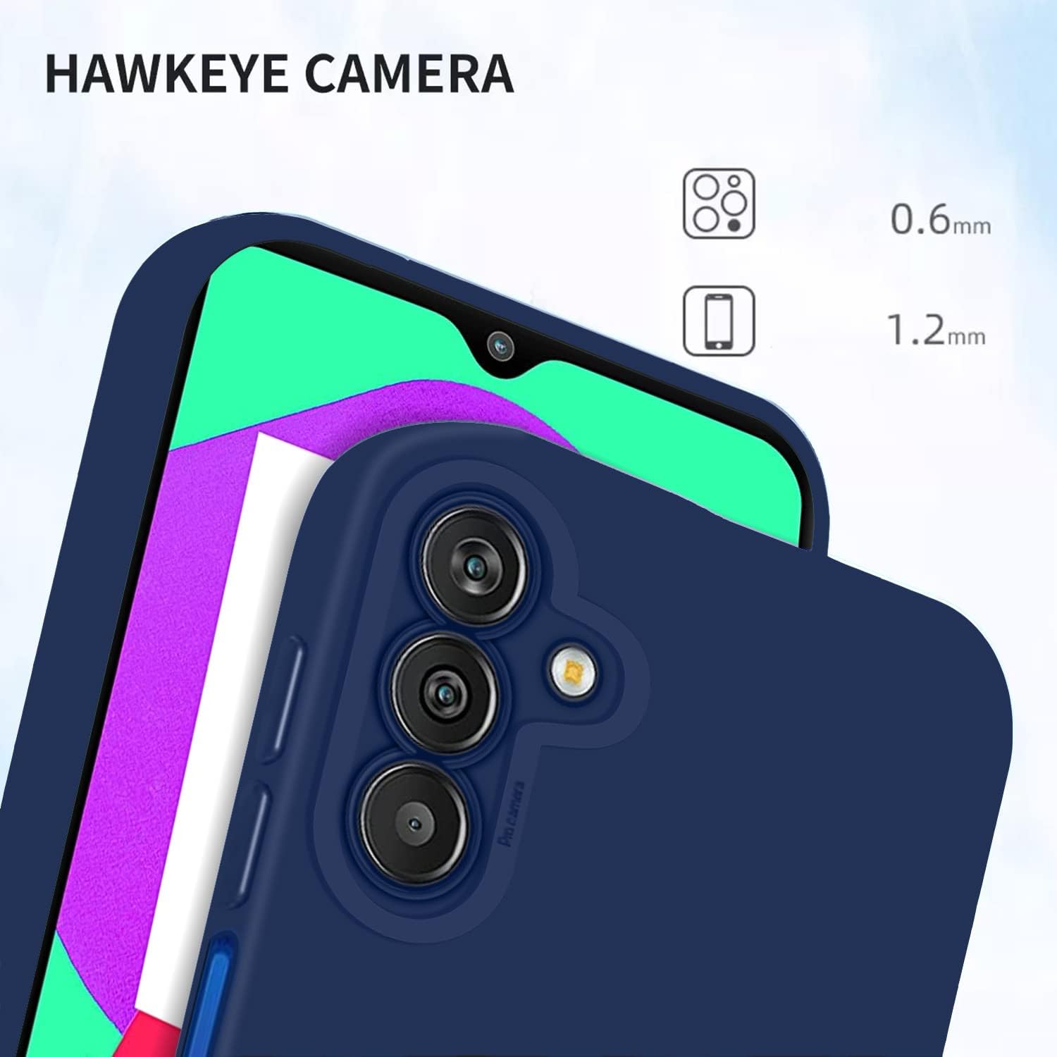 Pikkme blue Matte back cover for Samsung M13 4G – photo 5