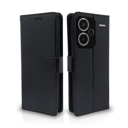 Pikkme Redmi Note 13 Pro Plus 5G  Vintage Flip Cover (Black)