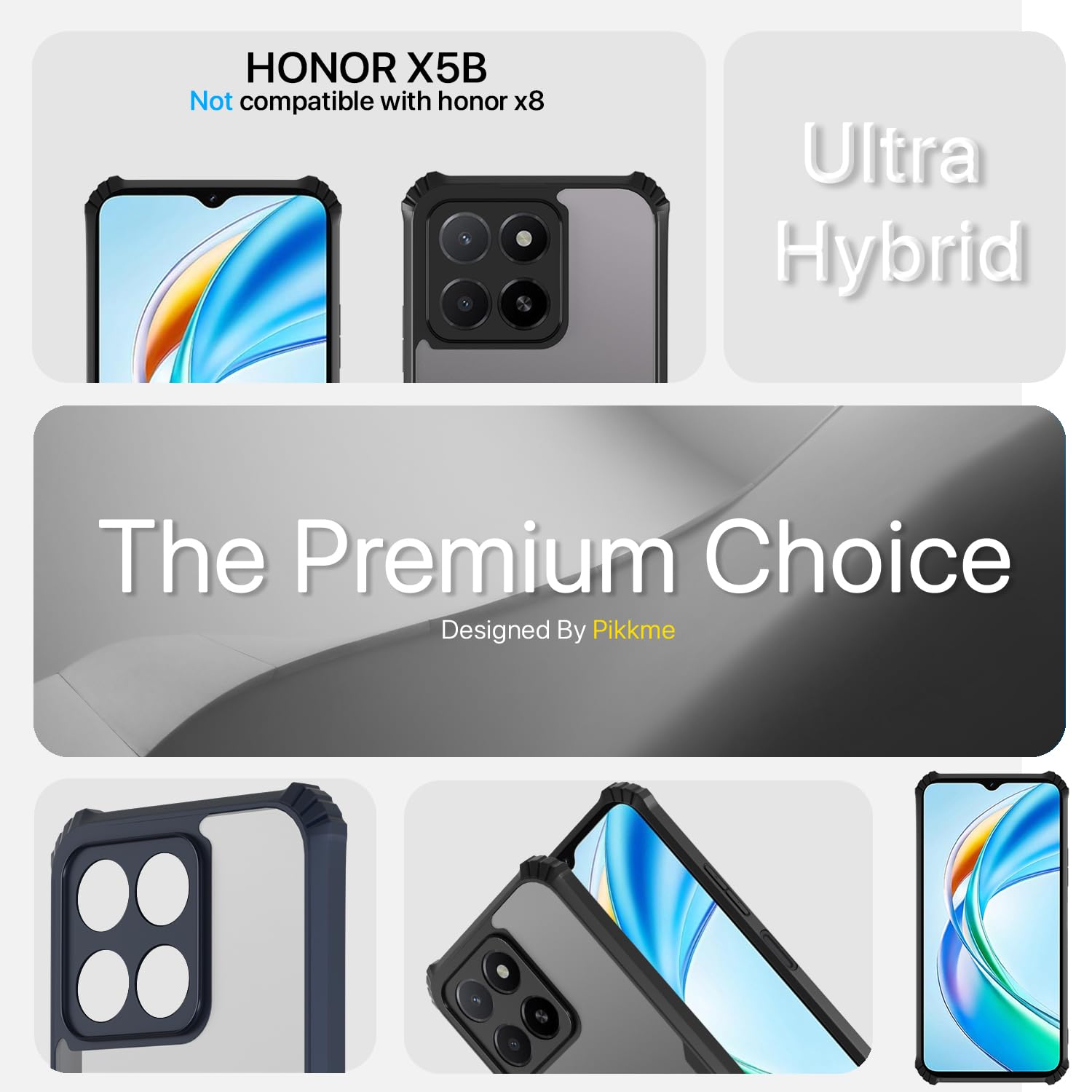 Pikkme Honor X5B Eagle Back Cover (Black)