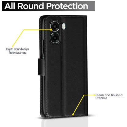 Black Wallet flip case for Oppo A6X 5G – Pikkme – photo 4