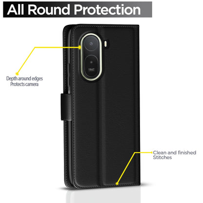 Pikkme black Wallet flip cover for Redmi A7 Pro/Poco C85x 5G – photo 4