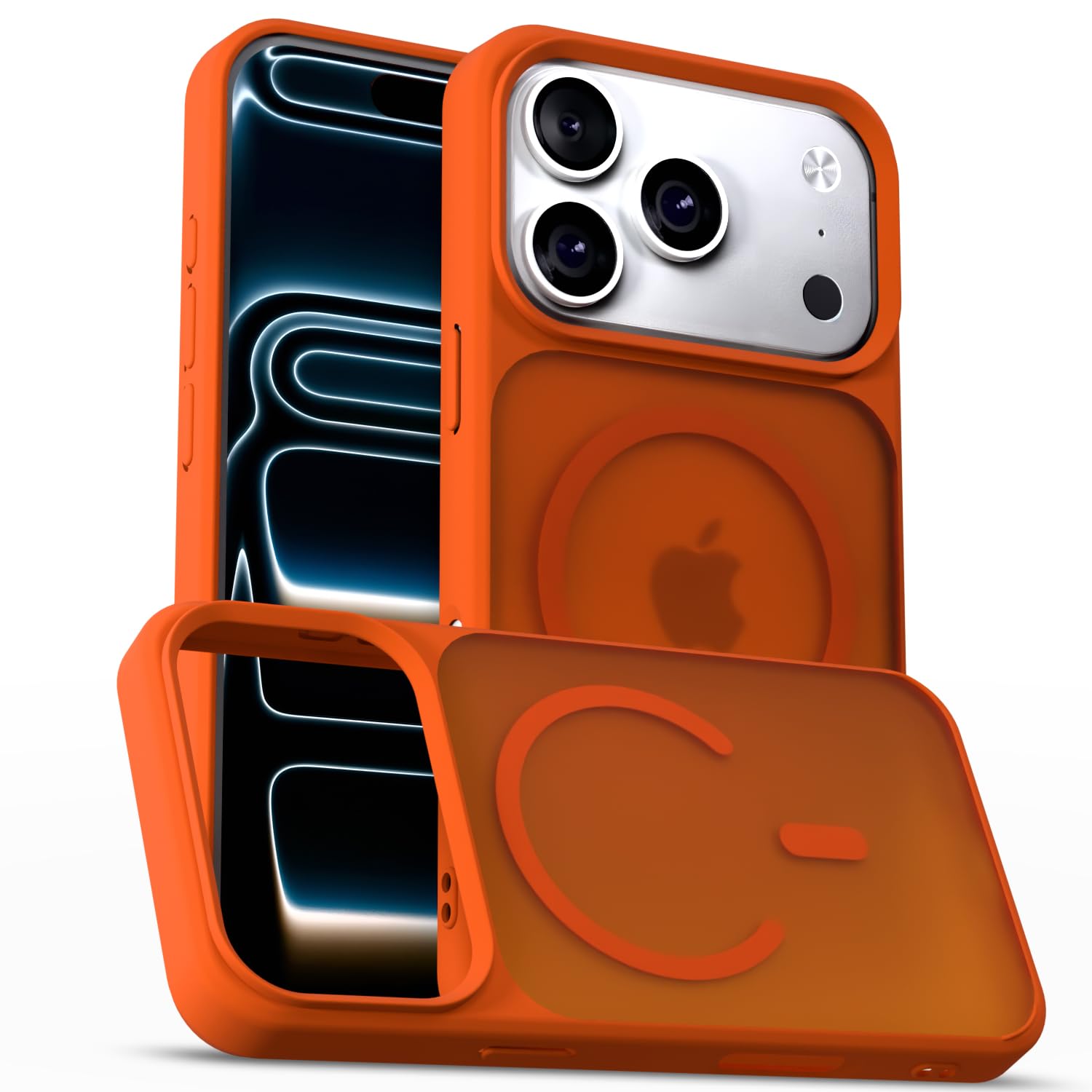 Pikkme iPhone 17 Pro MagSafe orange smoke mag-safe back cover