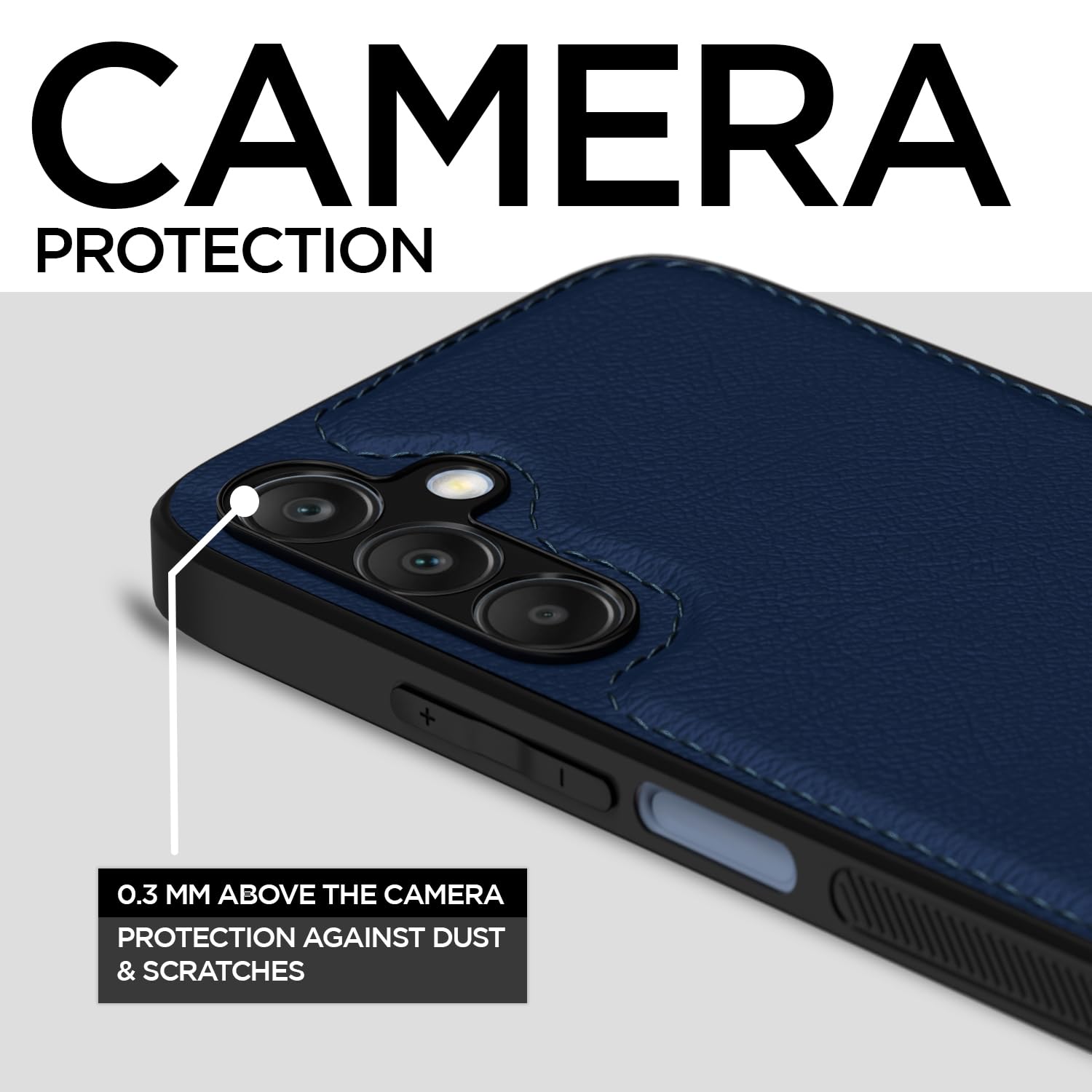 Blue Leather back cover for Samsung A25 5G – Pikkme – photo 3