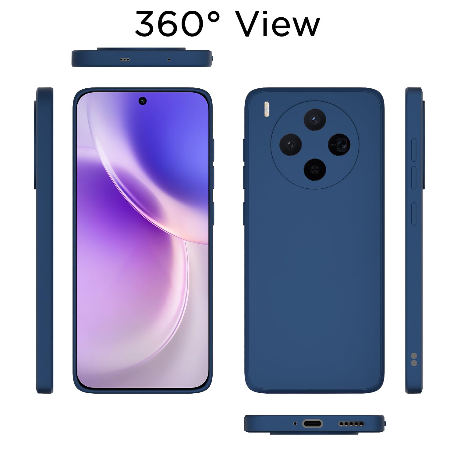 Vivo X300 5G mobile back cover in blue by Pikkme – photo 4