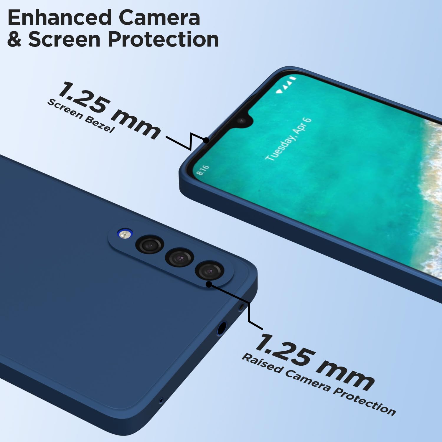 Blue Liquid Silicone mobile cover for Mi A3 – Pikkme – photo 6