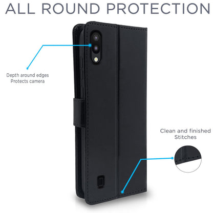 Pikkme Samsung M10 Wallet black mobile flip cover – photo 4