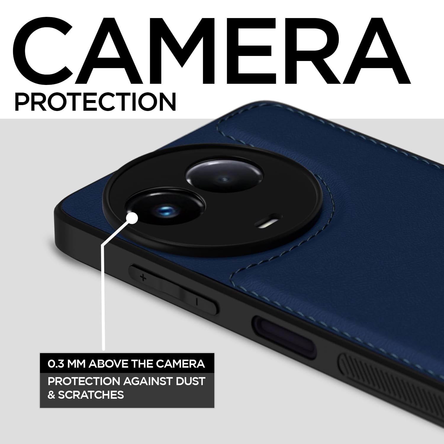 Realme 11/11X 5G/Narzo 60X 5G Leather phone cover in blue by Pikkme – photo 3