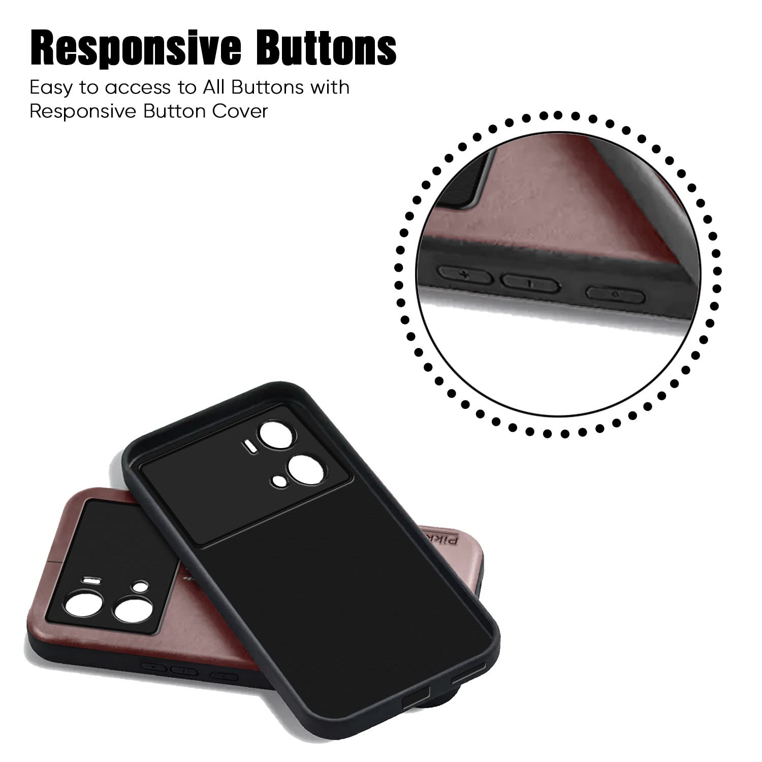 Brown Leather back cover for iQOO 9 5G – Pikkme – photo 4