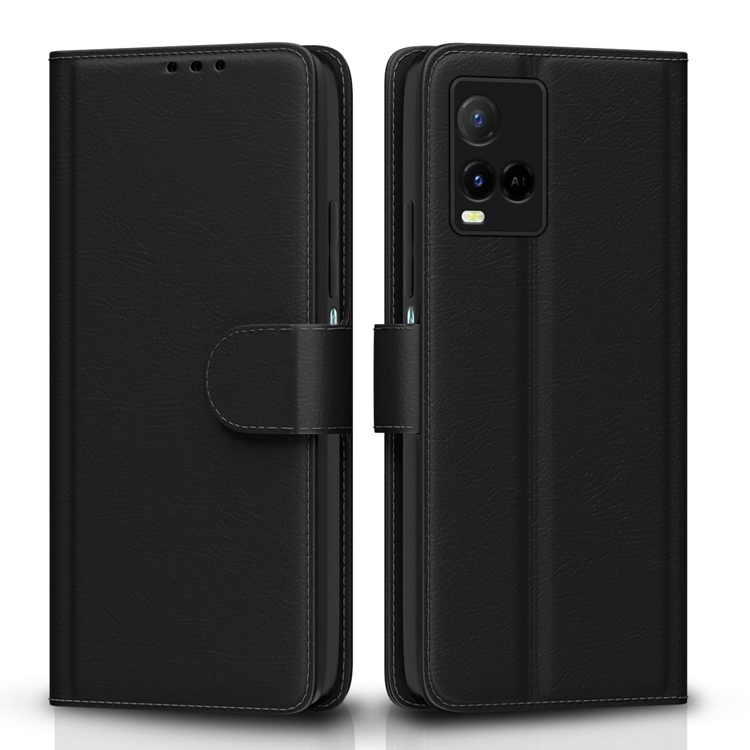 Pikkme Vivo Y21 2021/Y33s Wallet black wallet flip cover