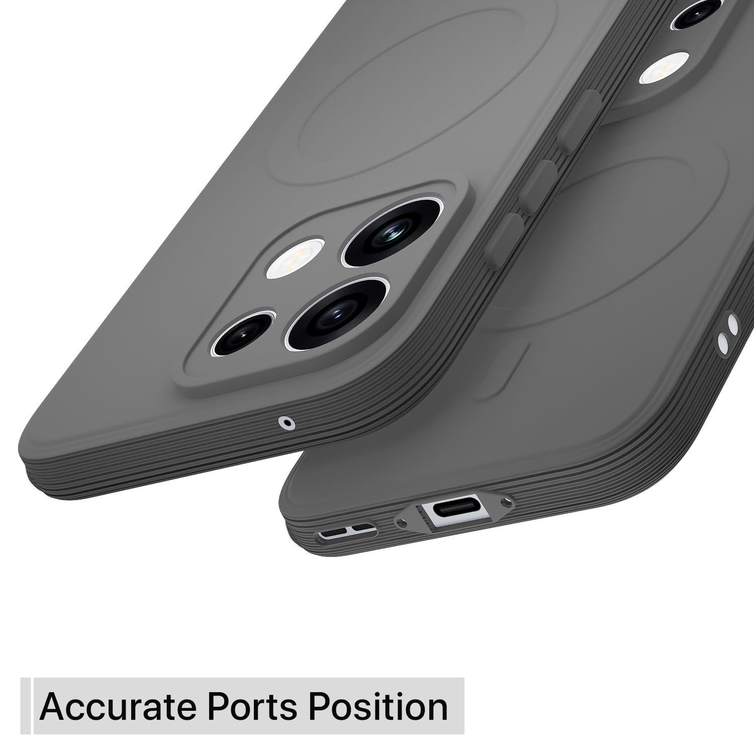 Pikkme grey MagSafe phone cover for Oppo Reno 16c 5G – photo 4