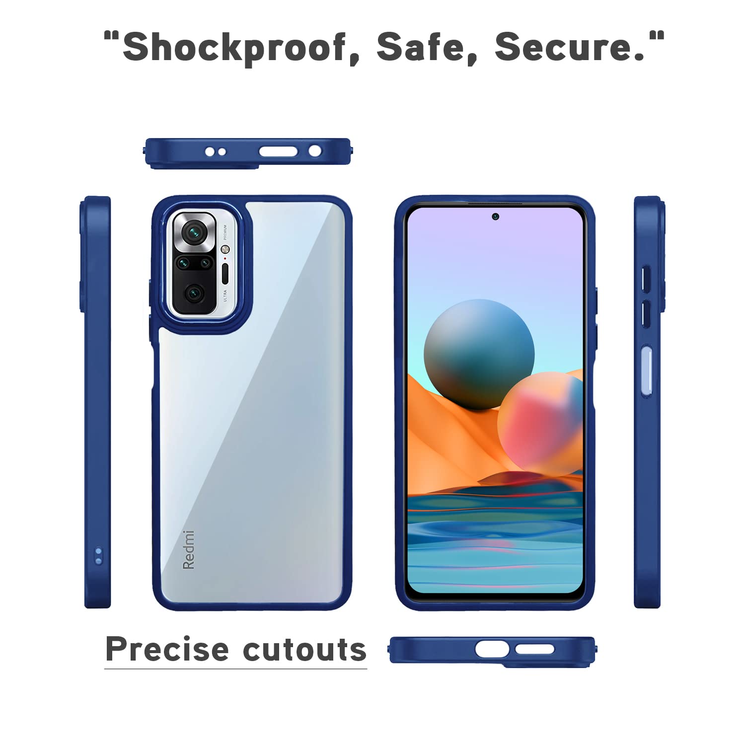 Pikkme Redmi Note 10/Note 10s blue back cover – photo 3