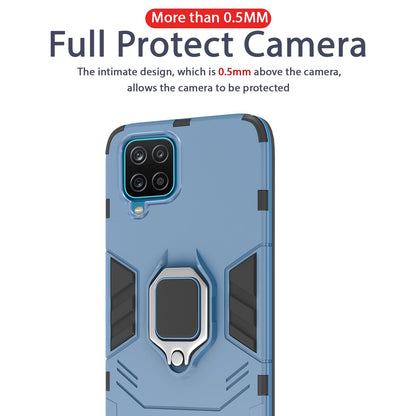 Pikkme Samsung Galaxy M32 4G / M32 Prime D5 Tough Armor Back Cover | Blue