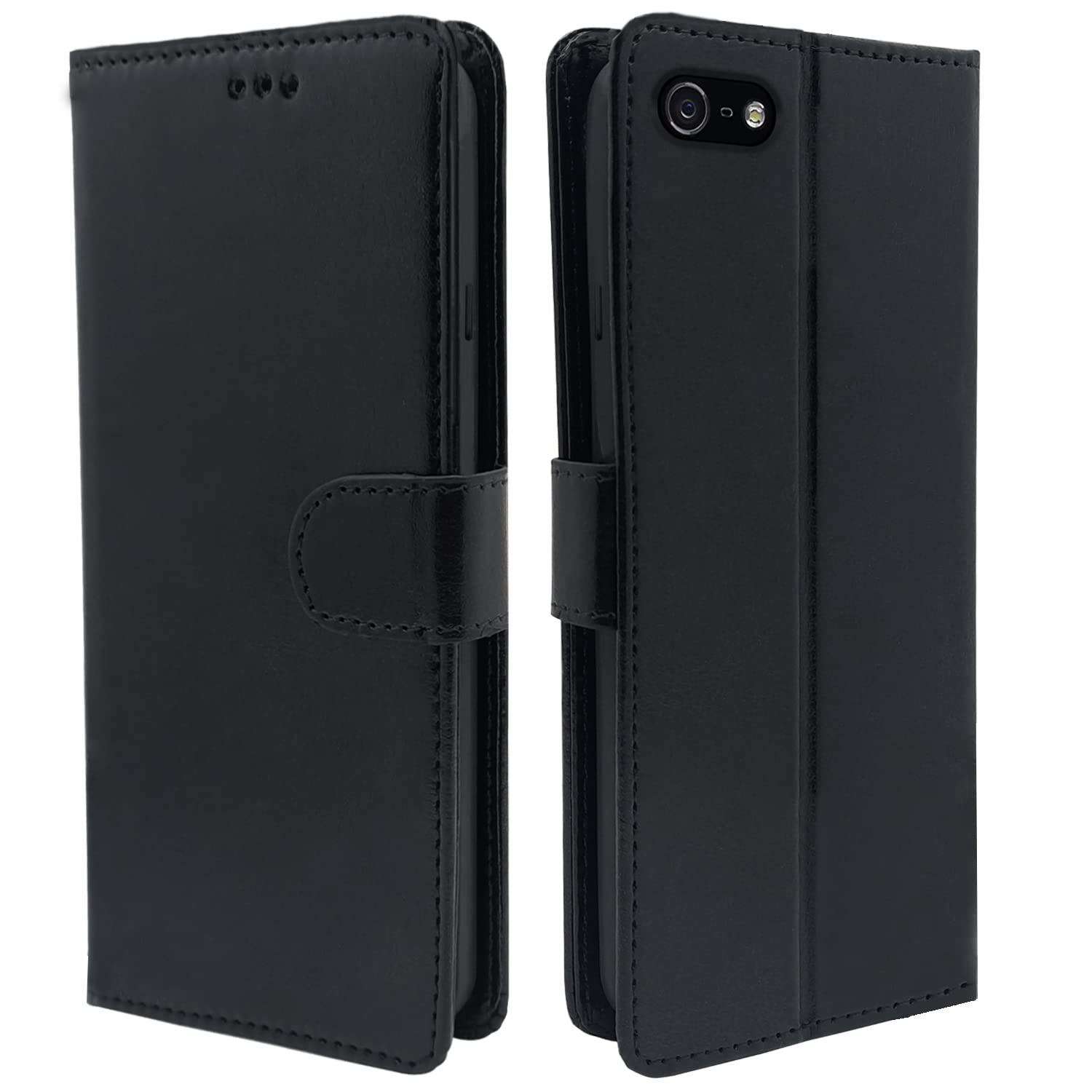 Pikkme iPhone 7/8 Vintage Flip Cover (Black)
