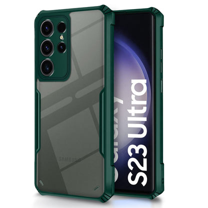 Green Hybrid mobile back cover for Samsung S23 Ultra 5G – Pikkme