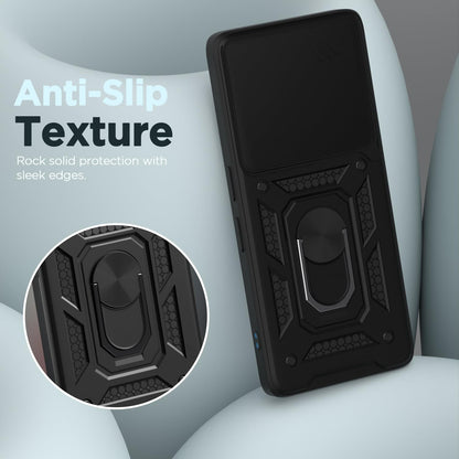 Pikkme Nothing Phone 3a 5G D10 Tough Armor Back Cover (Black)