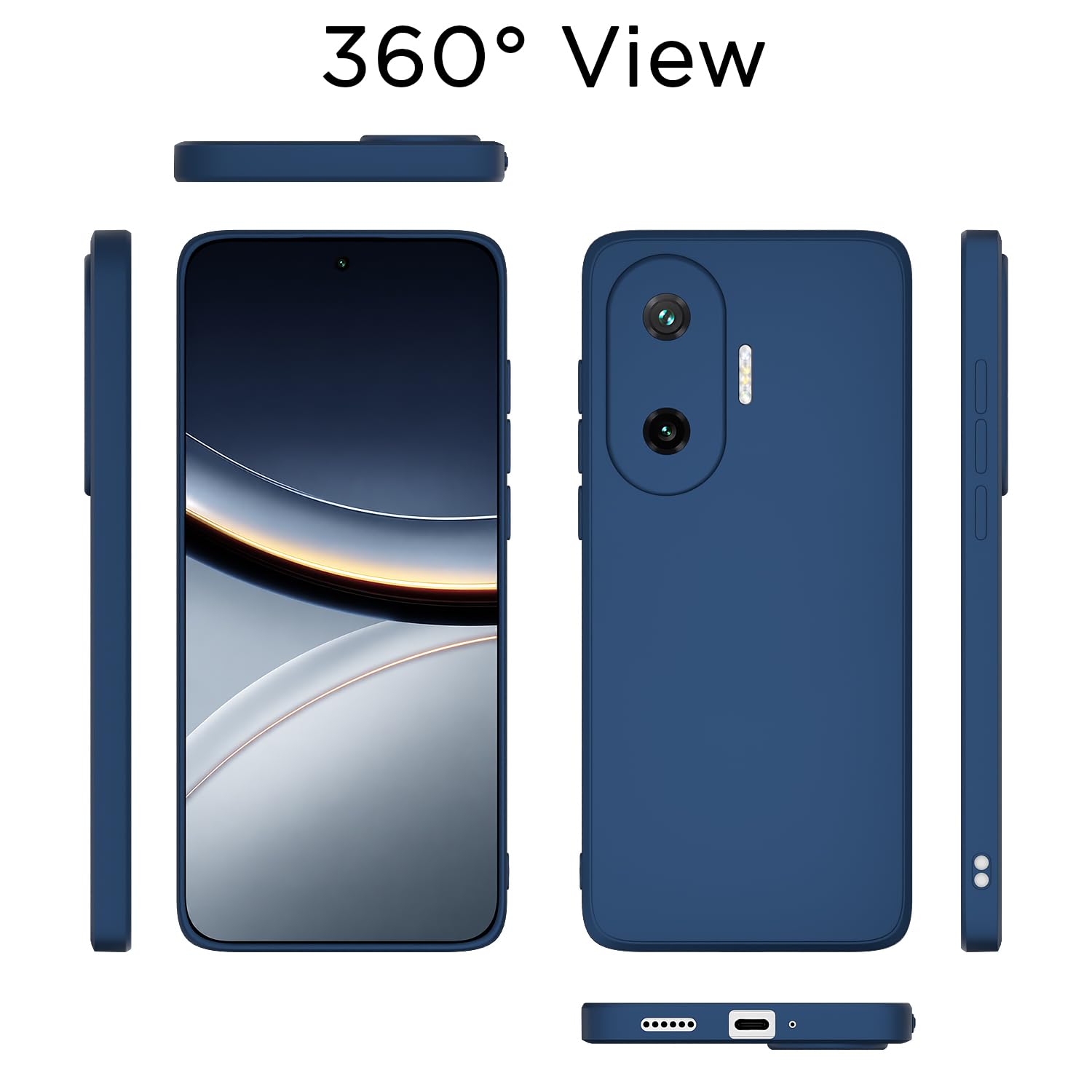 Pikkme Poco F7 5G Matte blue phone cover – photo 4