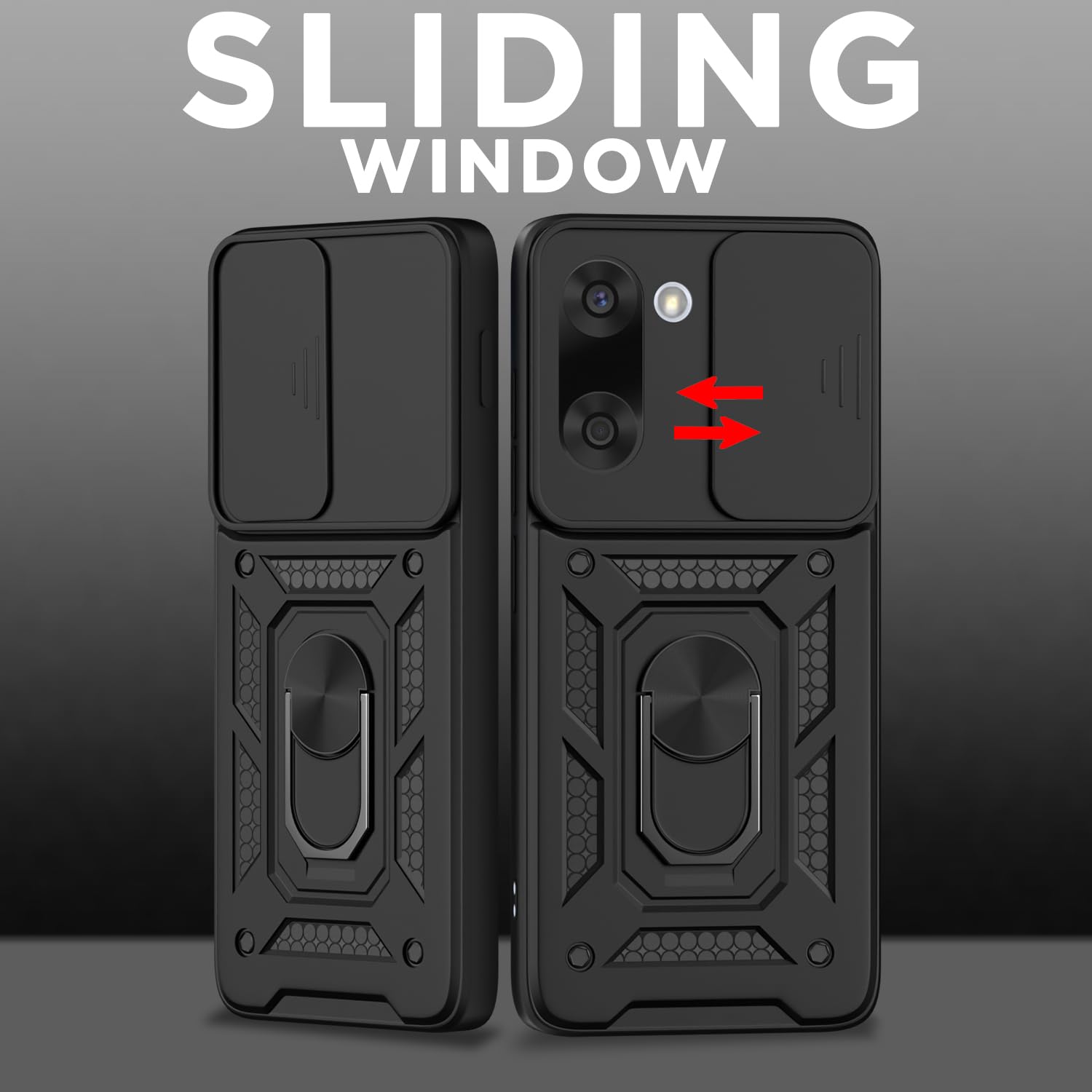Pikkme black D10 Camera Shield mobile cover for OnePlus Nord CE 5 5G – photo 2