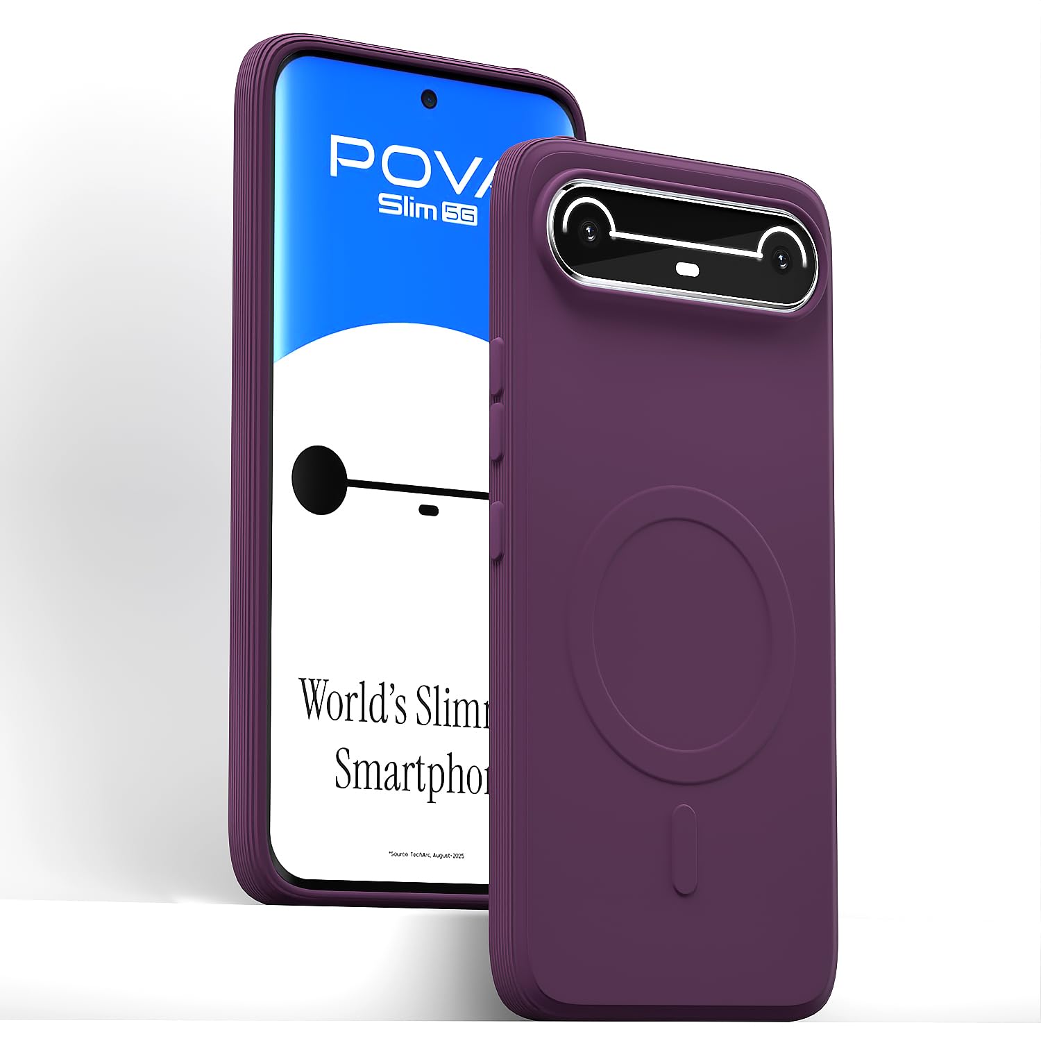 Pikkme Tecno Pova MagSafe purple mobile back cover – photo 2