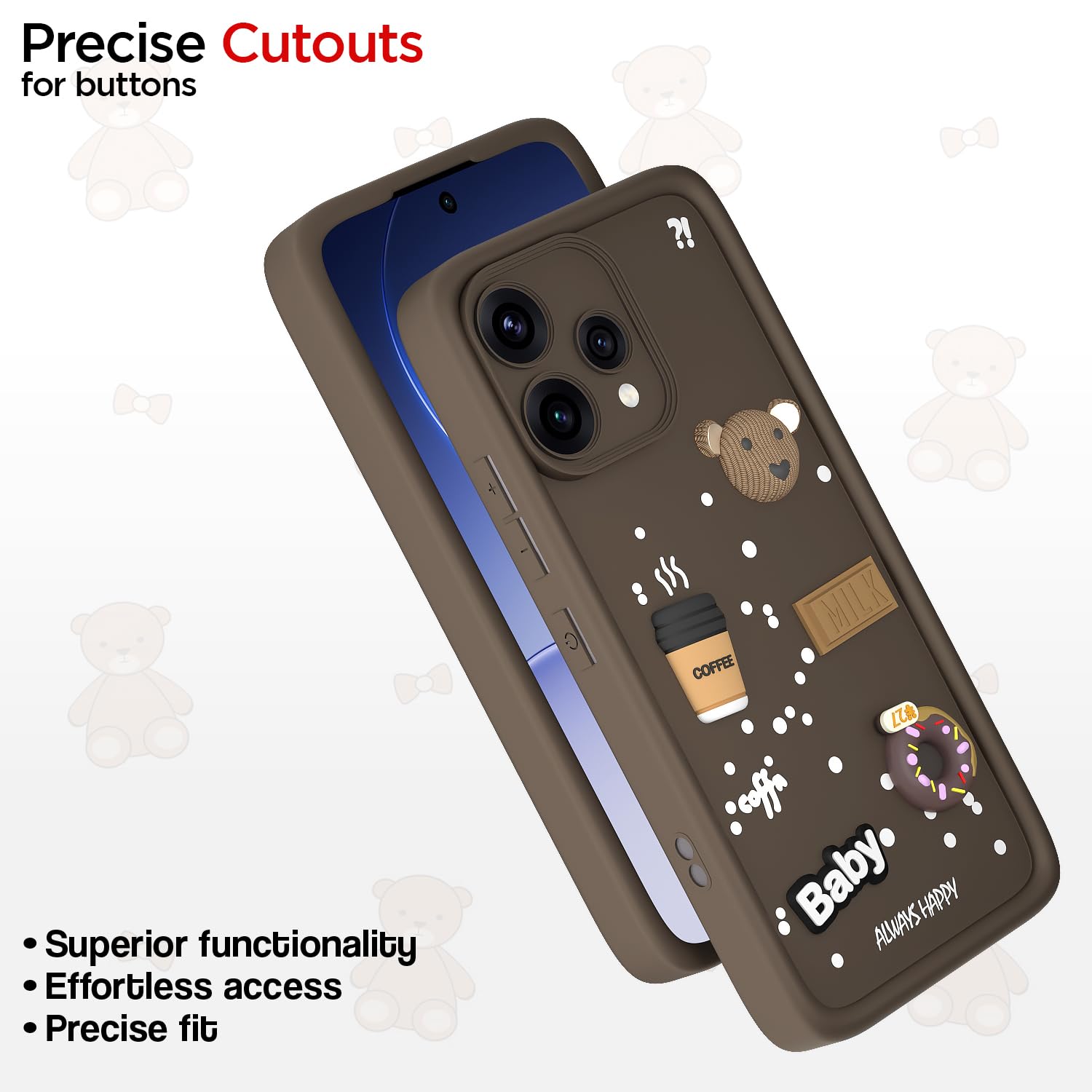 Pikkme brown mobile cover for Oppo Reno 15C 5G/3D – photo 6